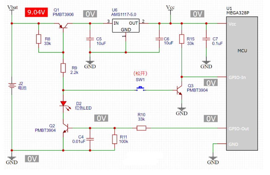 一鍵開(kāi)機(jī) 關(guān)機(jī)電路